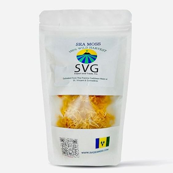 Sea Moss | Makes 22 oz of Gel | Wild Harvested Plant Based + Raw + Non GMO | Sundried | Mineral Rich | Golden